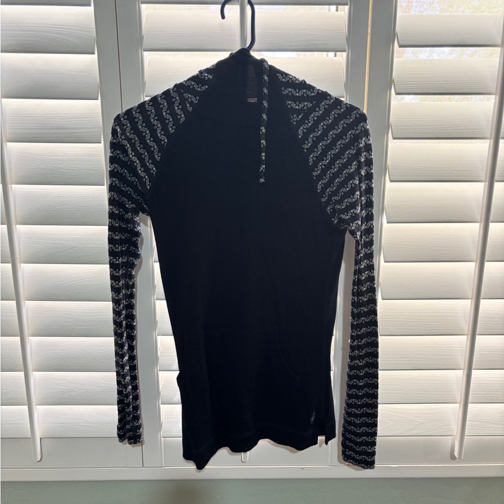 Smartwool Black and White Patterned Cardigan